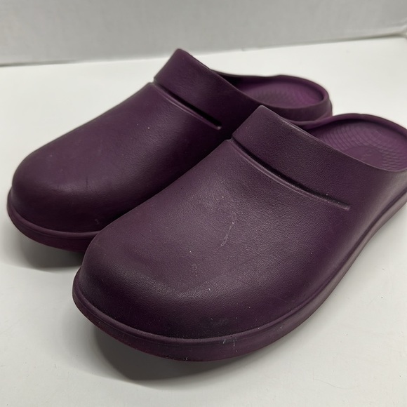 Oofos Oocloog Clogs Sandal Slip On Rubber Comfort Shoes Purple Women's Size 12 - Picture 1 of 8